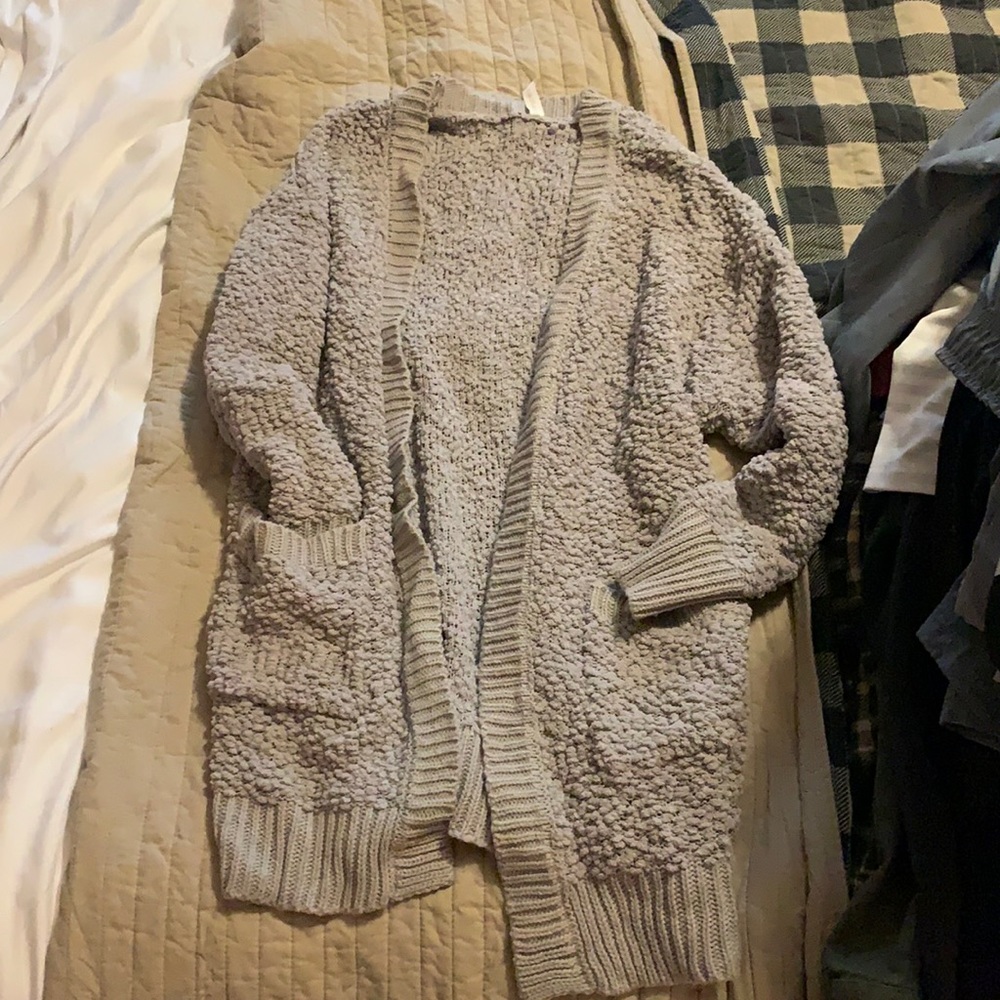 Knitted bubble cardigan
